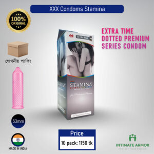XXX Stamina Climax Control Dotted Condom - 10Pcs Pack