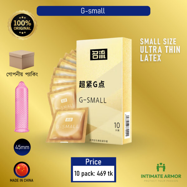 G Small Dotted Condom 10pcs Pack (Brand: MINGLIU)