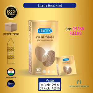 Durex Real Feel Skin on Skin Feeling Condom - 3Pcs Pack (Thailand)