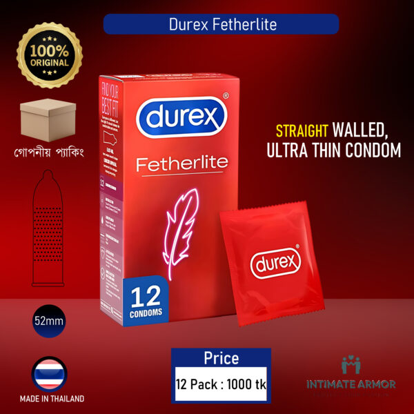 Durex Fetherlite Thin Condoms 12's (Made in UK)