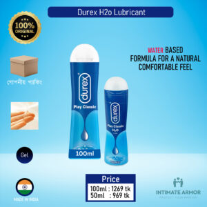Durex Play Classic H2O Water Based Lubricant Lube Gel - 100ml (Thailand)