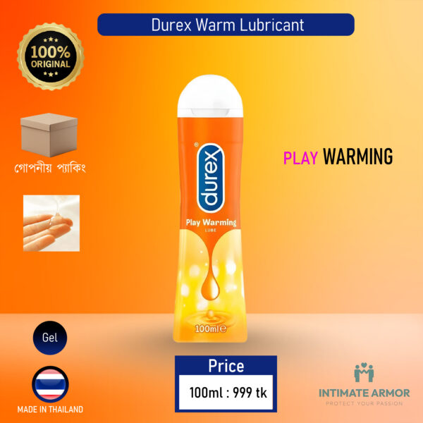 Durex Play Warming Lubricant Water based Lube Gel - 100ml