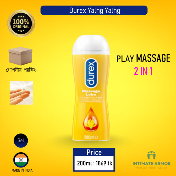 Durex Play 2in1 Sensual Massage and Lubricant Gel for Men & Women - 200ml (UK)