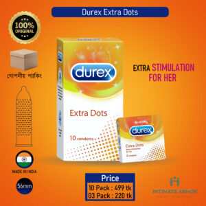 Durex Extra Dots Condoms for Men - 3Pcs Pack