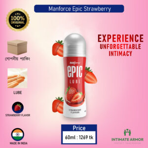 Manforce Epic Lube Strawberry Flavored Lubricant Gel - 60ml
