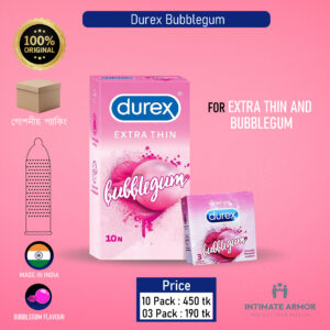 Durex Extra Thin Bubblegum 3 Pcs Pack