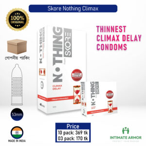 Skore Nothing Climax Delays Long Lasting Condom - 3Pcs Pack