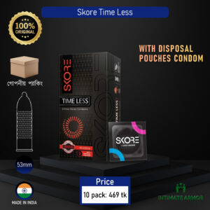 Skore Timeless Climax Delay Dotted & Ribbed Condom - 10's Pack