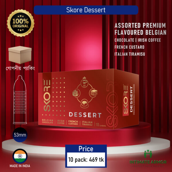 Skore Dessert Premium Flavoured Condoms 1 pack (10pcs)