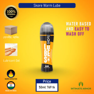 Skore Warm Sensation Flavored Water Based Lubricant Gel for Men & Women - 50ml