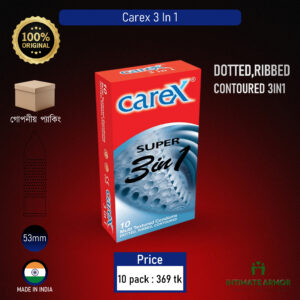 Carex Super 3 In 1 Multi Textured Condom 10's Pack