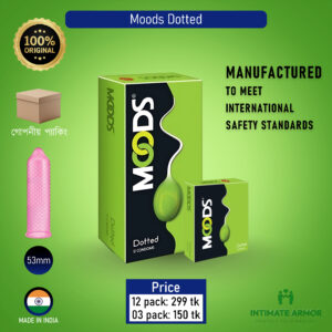 Moods Dotted Premium Condom - 12Pcs Pack (India)