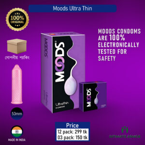 Moods Ultra Thin Condom 3Pcs (India)