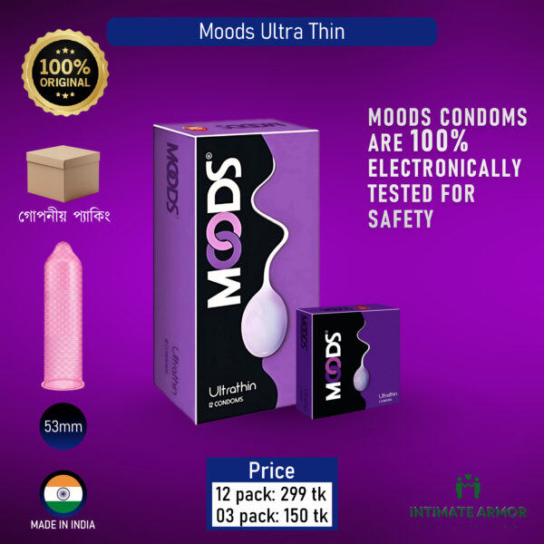 Moods Ultra Thin Condom 3Pcs (India)